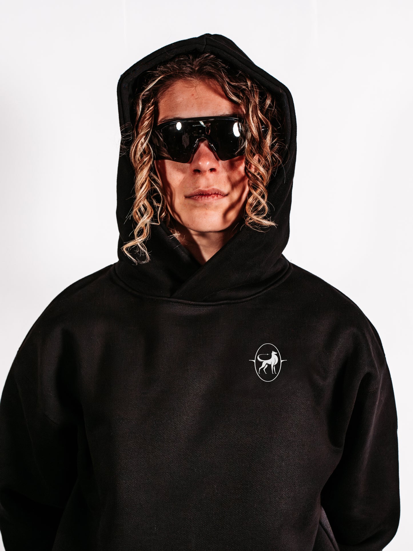 Black Ultra Heavy Oversized Hoodies - Fight for your dreams