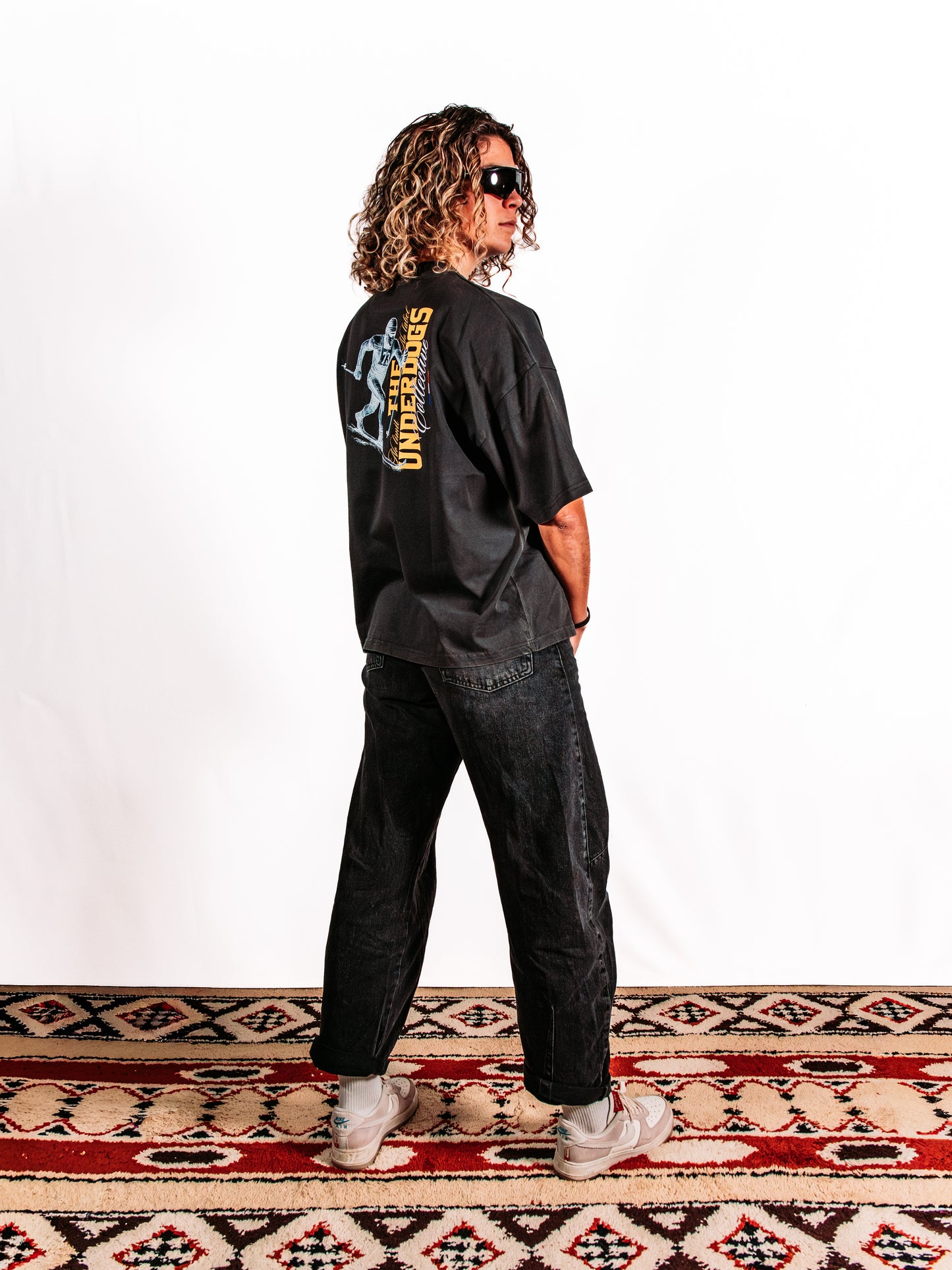 Vintage Black Oversize Boxy Tee - Classic is not dead