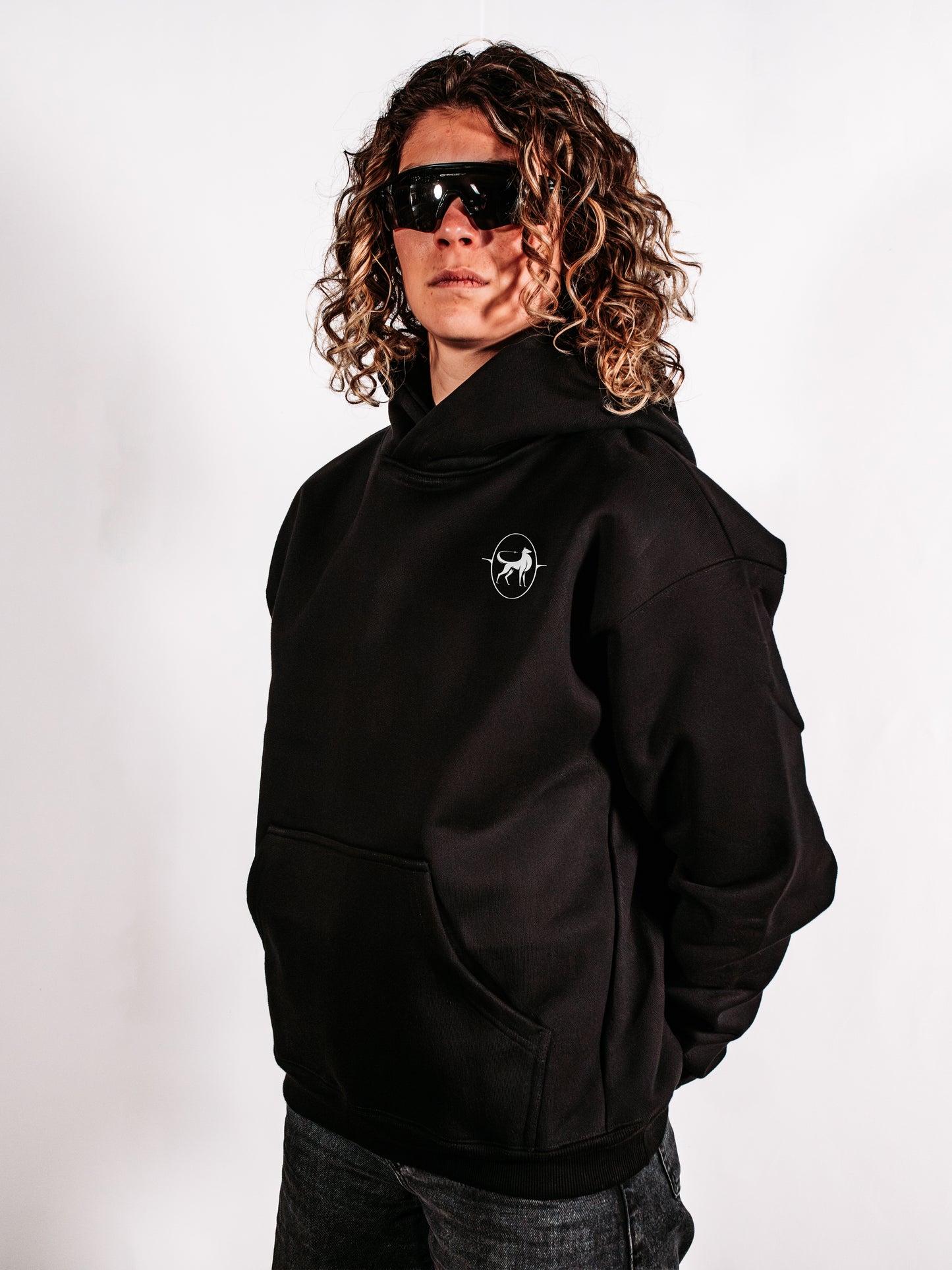 Black Ultra Heavy Oversized Hoodies - Fight for your dreams