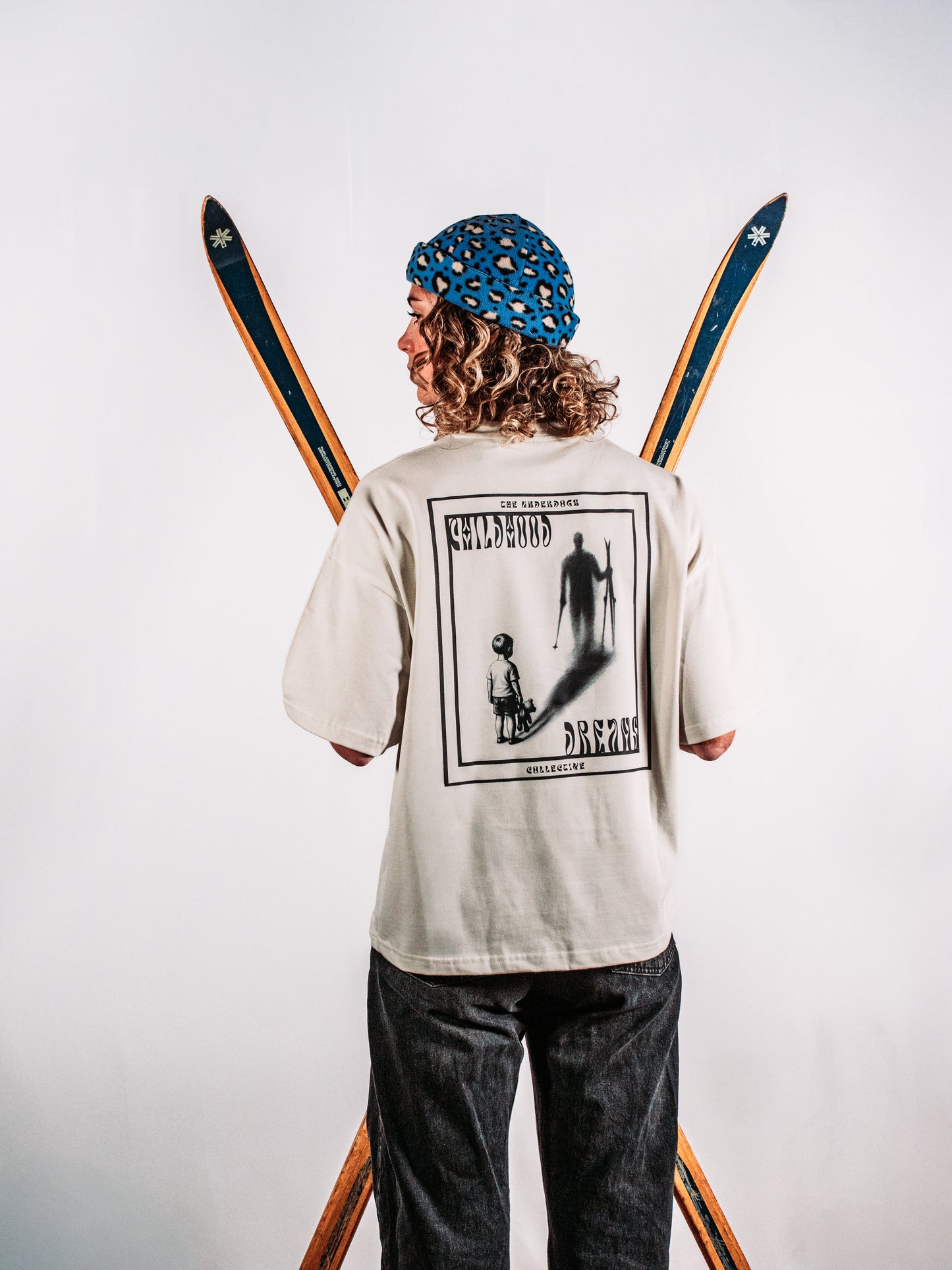 Vintage White Oversized Boxy Tee - Childhood dreams