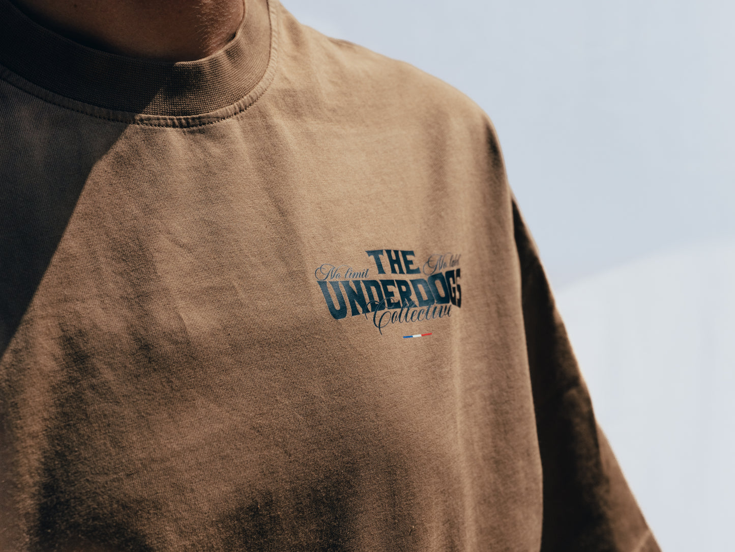 Vintage Tan Oversize Boxy Tee - The Heavyweight lifter