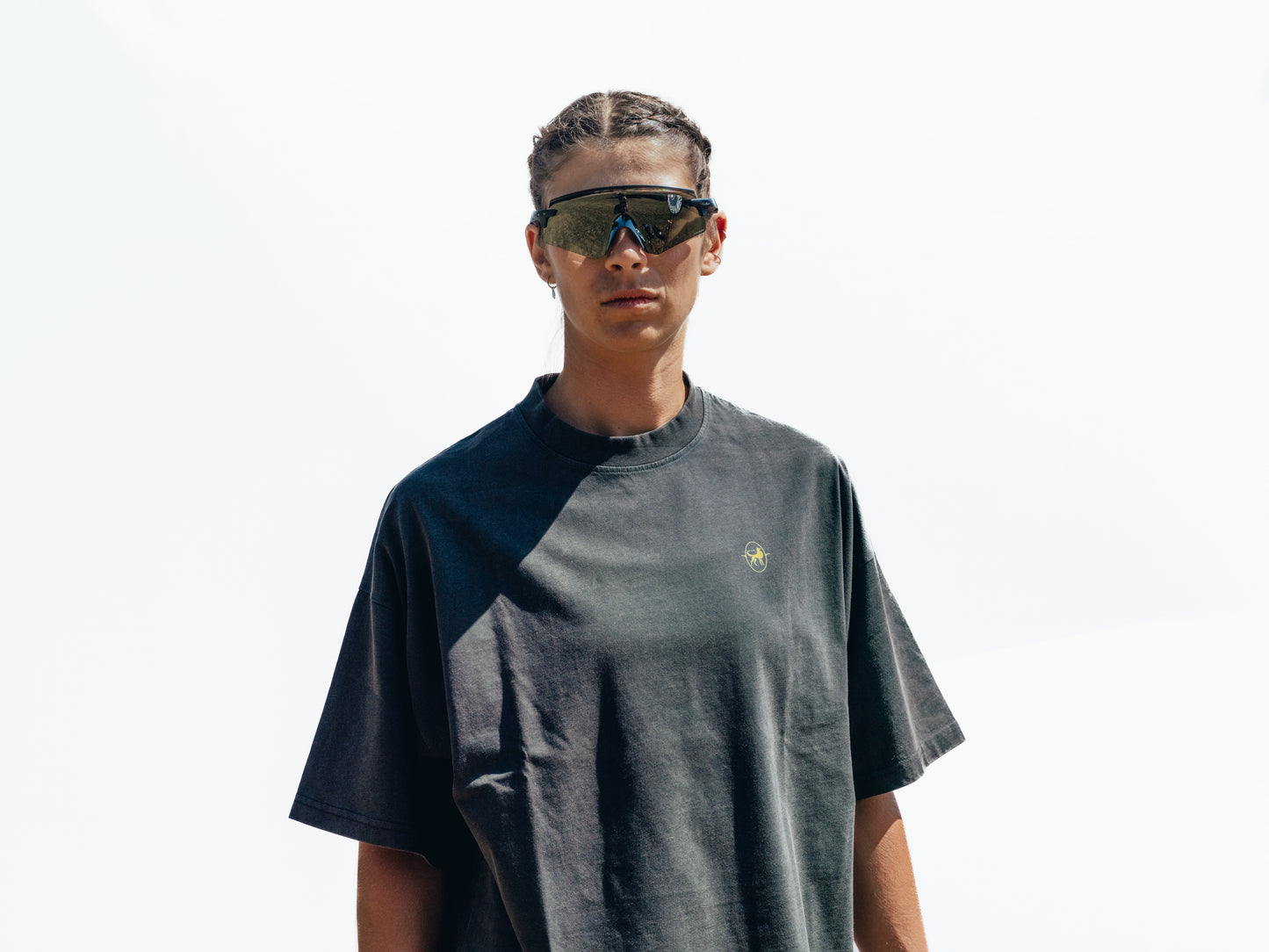 Vintage Black Oversize Boxy Tee - La Craquante