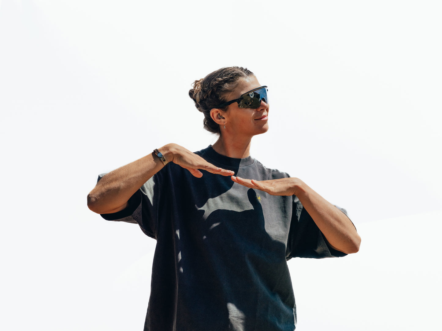 Vintage Black Oversize Boxy Tee - La Craquante